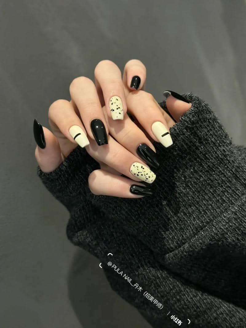 nail đen trắng (12)