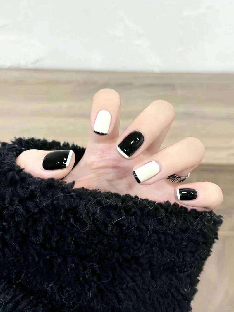 nail đen trắng (14)