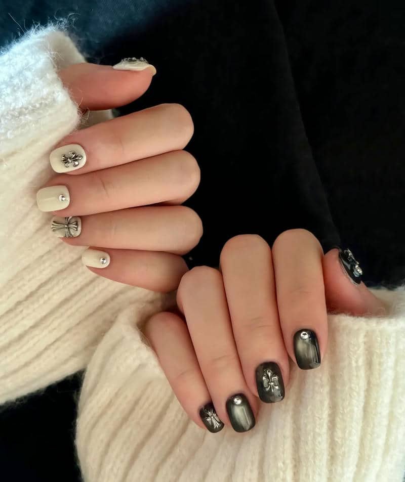 nail đen trắng (19)