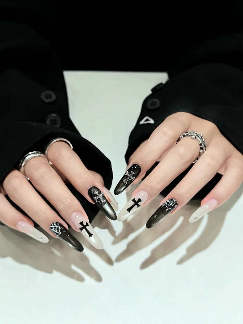 nail đen trắng (24)