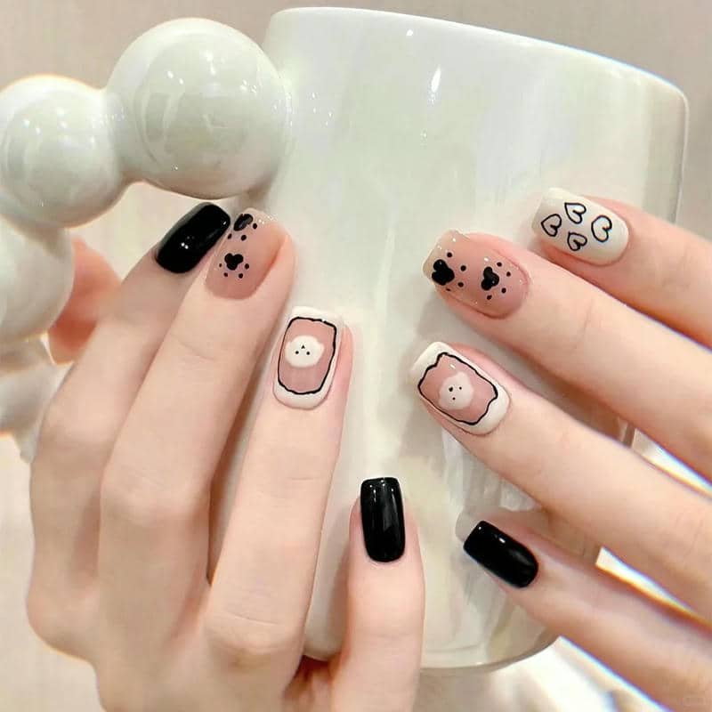nail đen trắng (26)