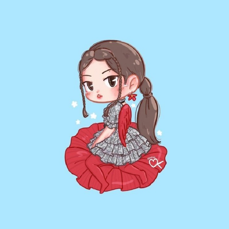 Ảnh chibi Jennie Blackpink đáng yêu