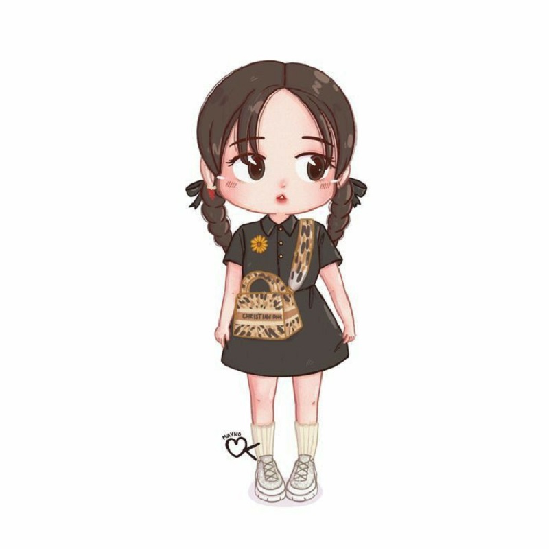 Ảnh chibi Jisoo Blackpink siêu bánh bèo