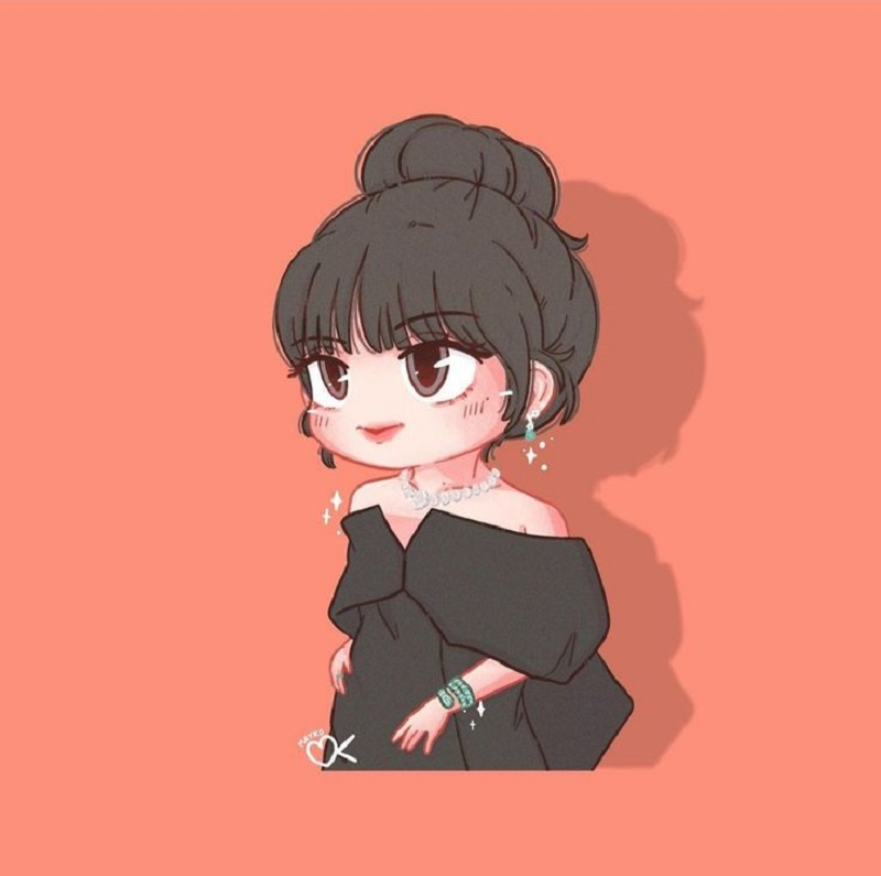 Ảnh chibi Lisa Blackpink siêu đáng yêu