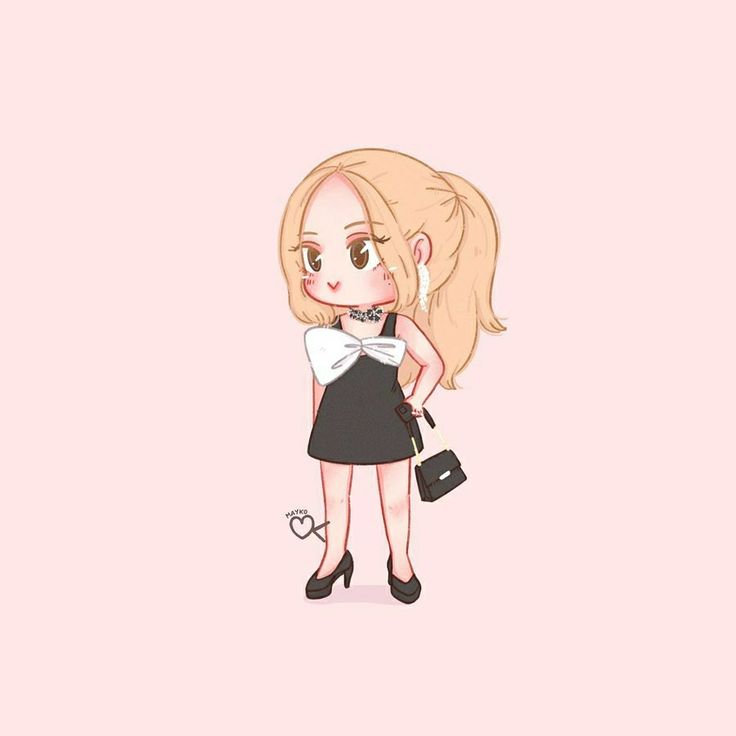 Ảnh chibi Rose Blackpink