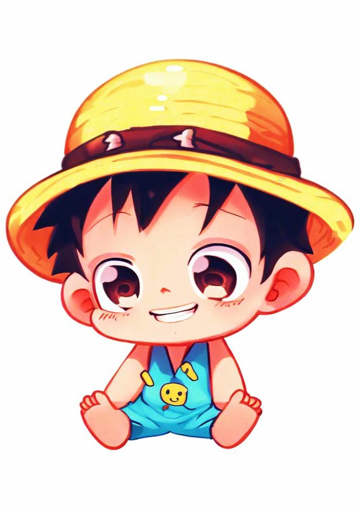 Chibi Luffy baby siêu đáng yêu