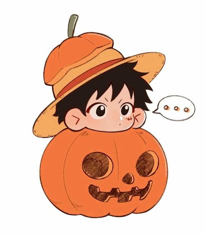 Chibi Luffy hóa trang noel đáng yêu