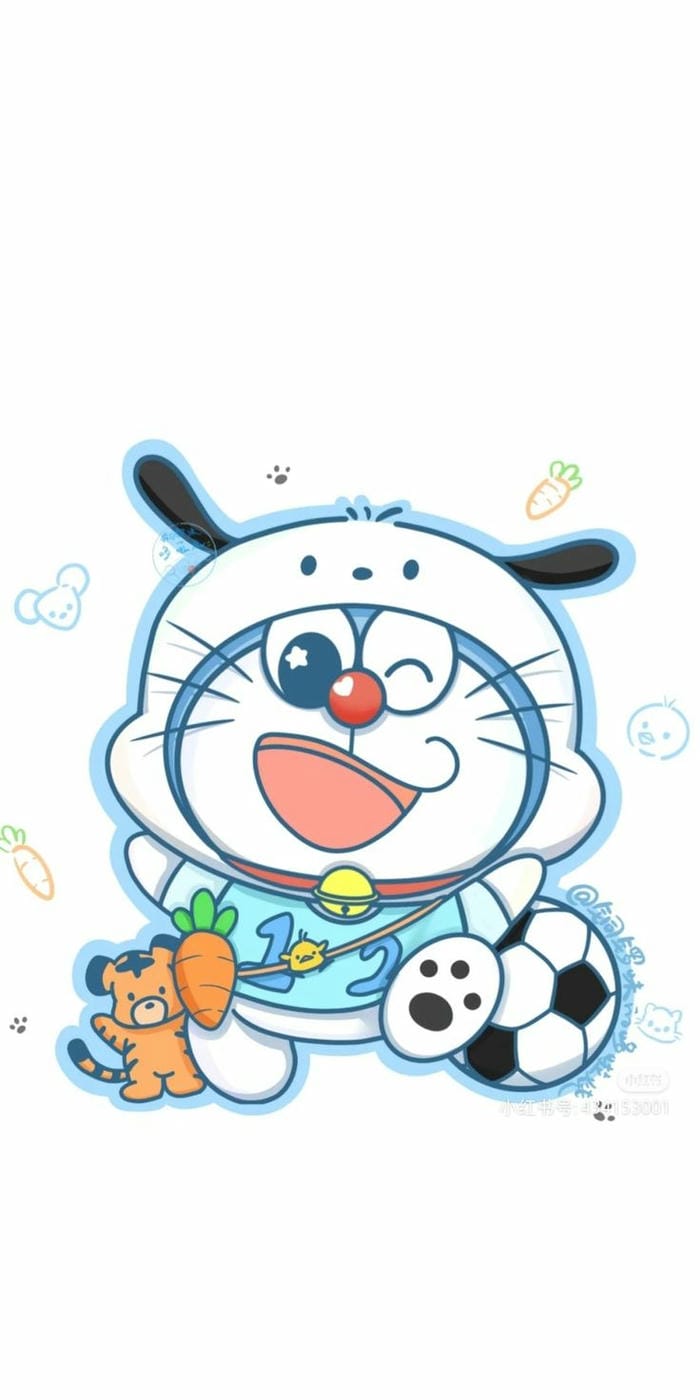 Doraemon chibi đơn giản, dễ thương