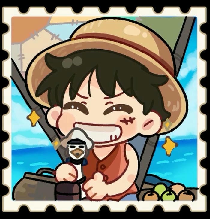 Hình ảnh chibi Luffy dễ vẽ, đơn giản