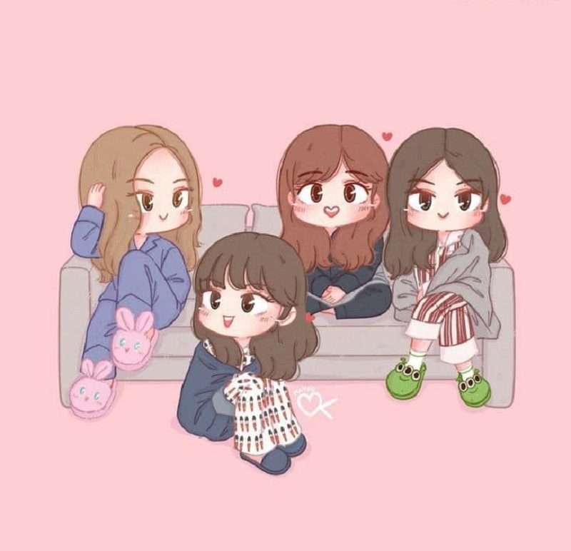 Hình ảnh chibi dễ thương về BlackPink