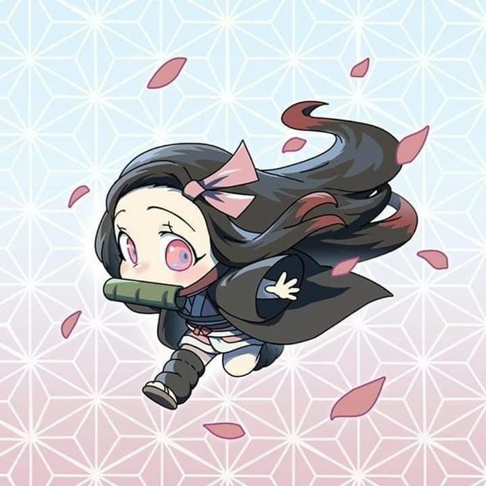 Hình ảnh thanh gươm diệt quỷ Nezuko chibi cute