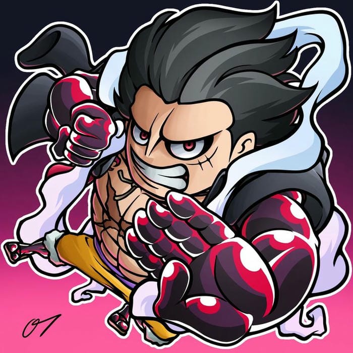 Hình chibi Luffy gear 4