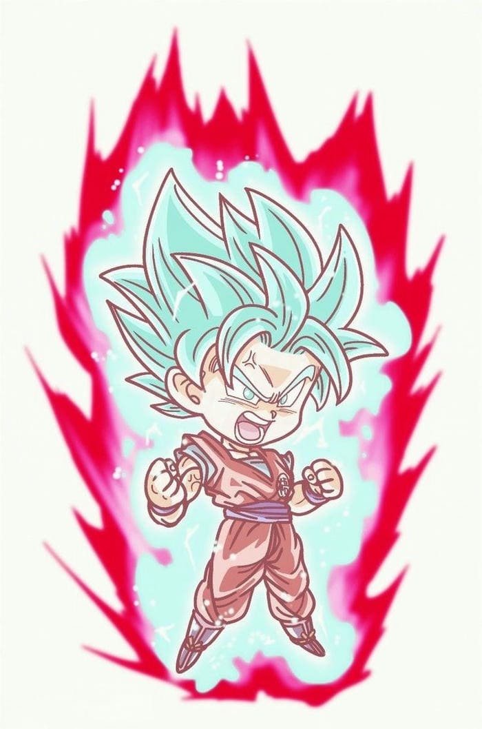 Ảnh Goku bản năng vô cực chibi