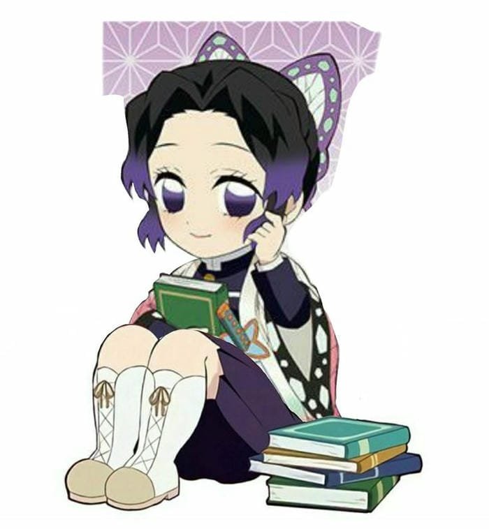 Ảnh chibi Shinobu Kocho đơn giản