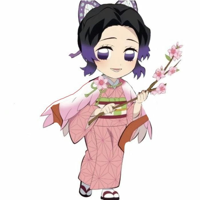Ảnh chibi Shinobu mặc kimono
