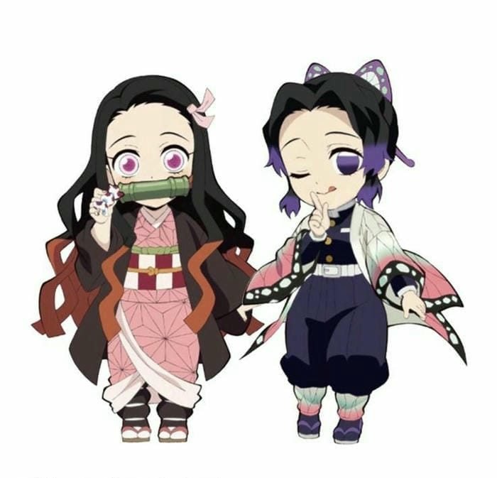 Ảnh chibi Shinobu và Nezuko