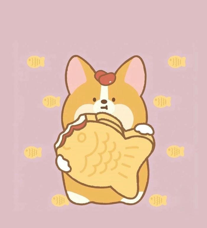 Ảnh chibi chó Corgi dễ thương