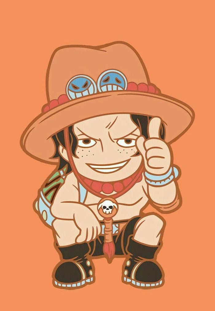 Ảnh chibi nhân vật Ace trong One Piece