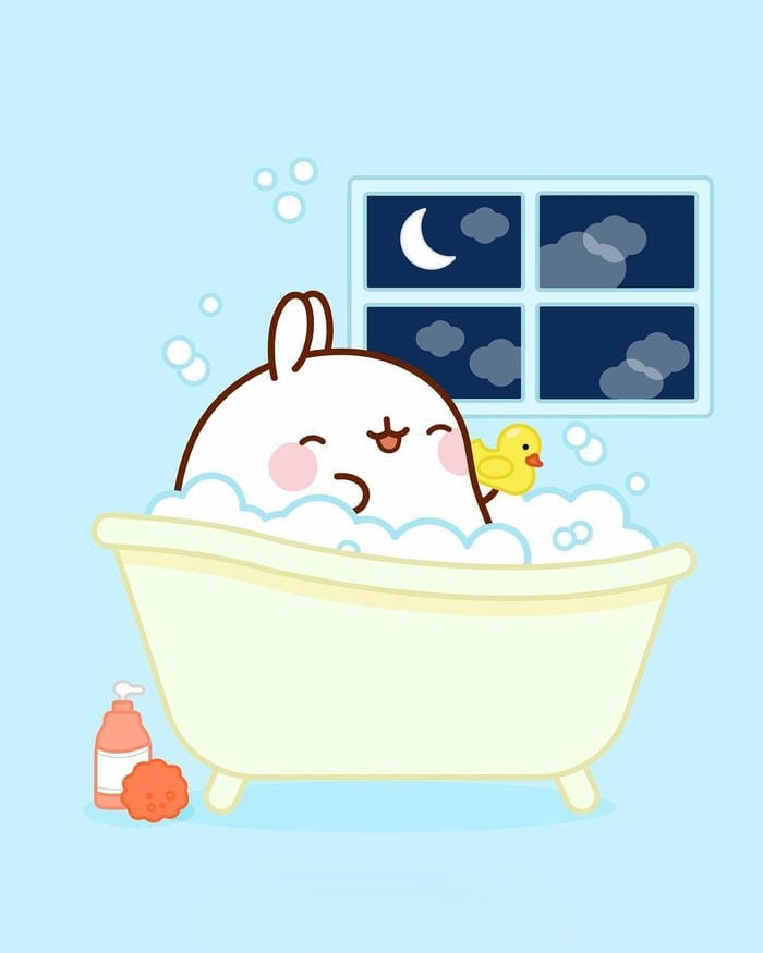 Ảnh chibi thỏ Molang dễ thương