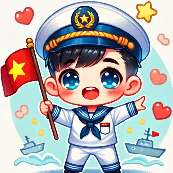 100+ Hình ảnh chú bộ đội chibi đáng yêu dành cho hậu phương