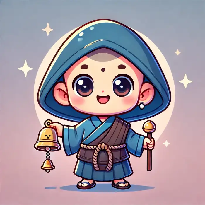 Ảnh hòa thượng hình chú tiểu chibi