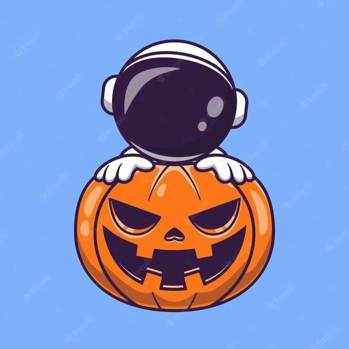 Ảnh phi hành gia chibi halloween