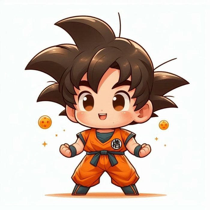 Chibi Goku đáng yêu