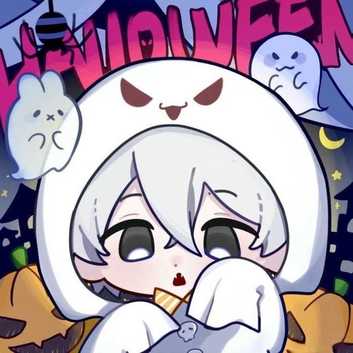 Chibi Nagi hóa trang halloween siêu đáng yêu