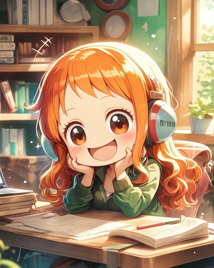 Chibi Nami nhân vật One Piece siêu cute