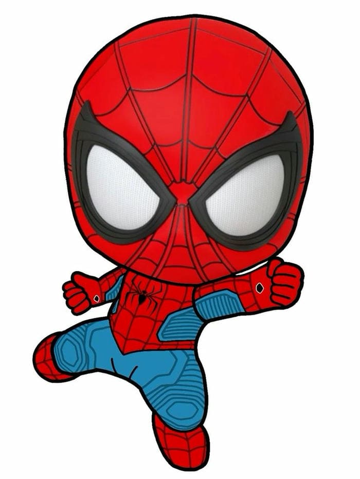 Chibi Spiderman đơn giản