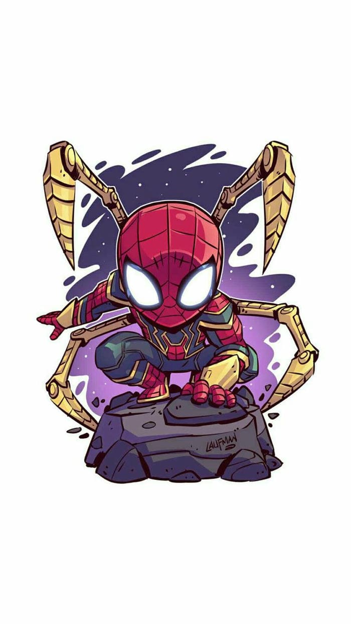 Chibi Spiderman siêu cool ngầu