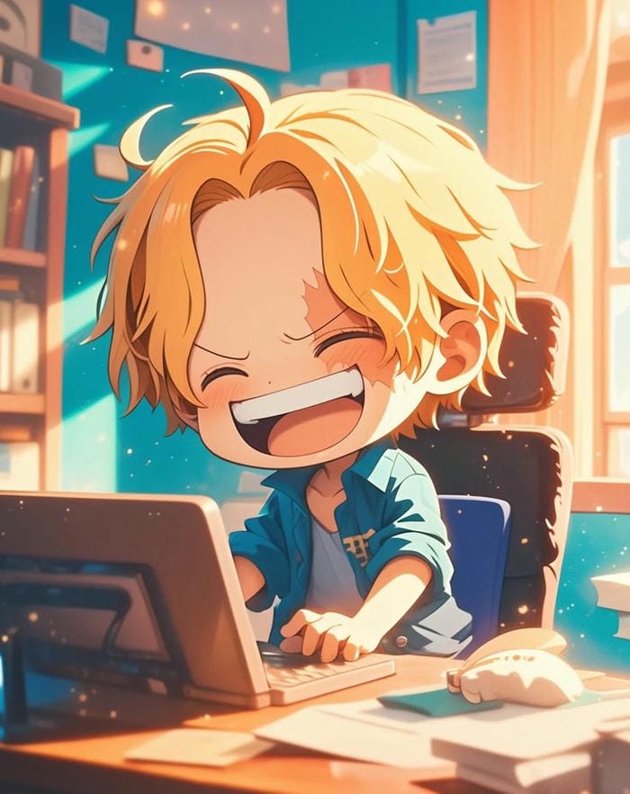 Hình ảnh Sanji chibi siêu dễ thương trong One Piêc