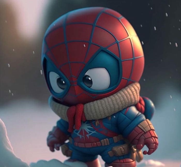 Hình ảnh baby Spiderman chibi dễ thương