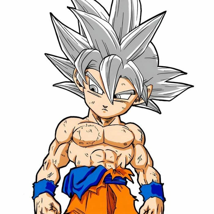 Hình ảnh chibi Goku bản năng vô cực