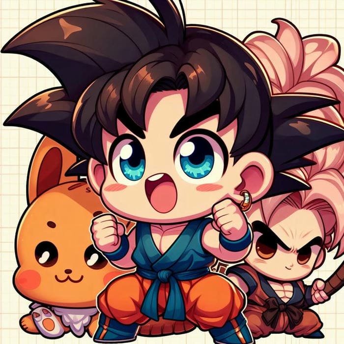 Hình ảnh chibi Goku siêu đáng yêu