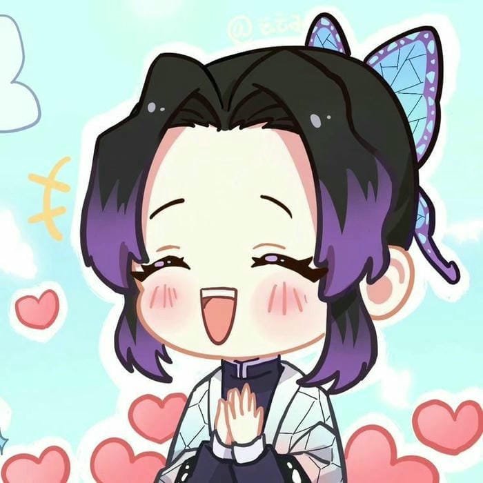 Hình ảnh chibi Shinobu biểu cảm siêu dễ thương