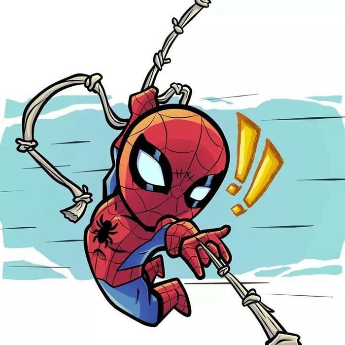 Hình ảnh chibi Spiderman bắn tơ