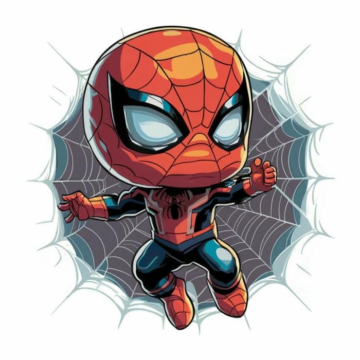 Hình ảnh chibi Spiderman đáng yêu