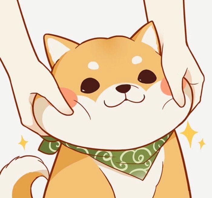 Hình ảnh chibi chó Shiba đáng yêu