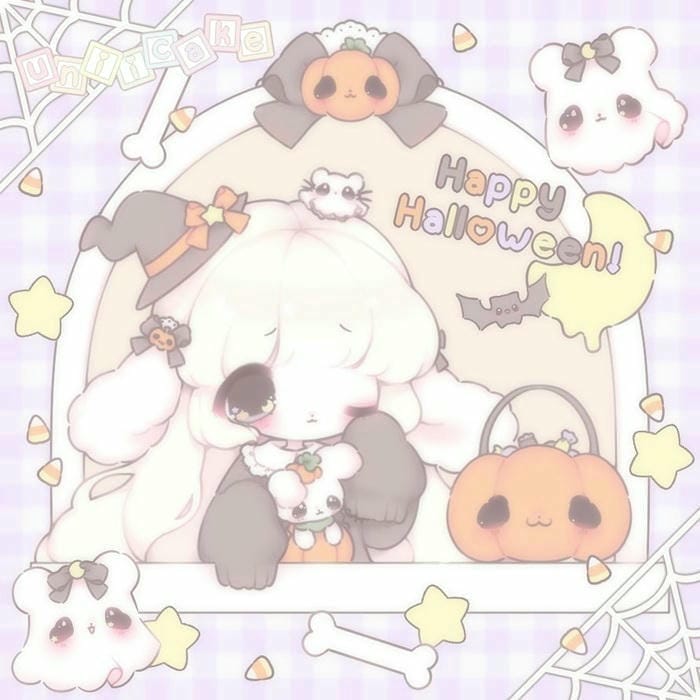 Hình ảnh chibi nữ hóa trang halloween