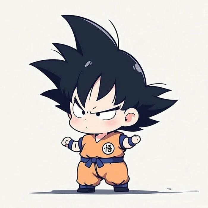 Hình chibi Goku siêu đáng yêu