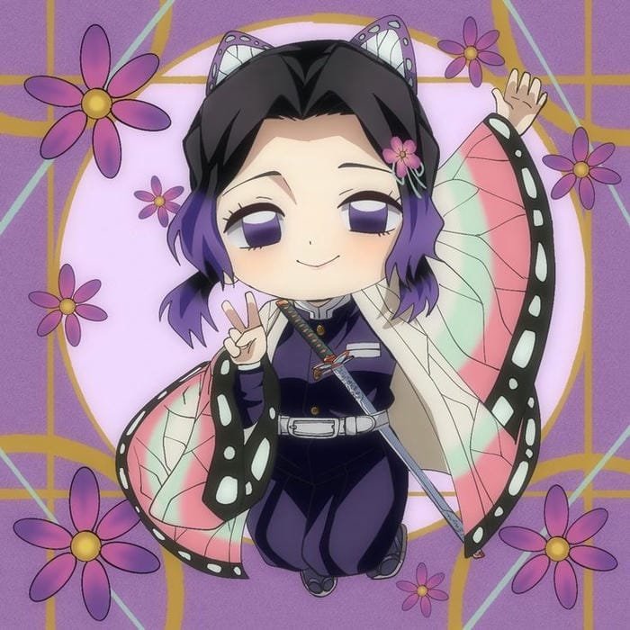 Hình chibi Shinobu Kocho đáng yêu