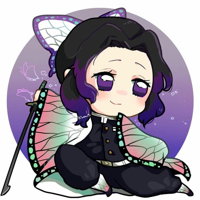 Hình chibi Shinobu đơn giản