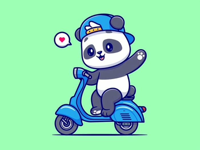 Hình avatar gấu trúc cute