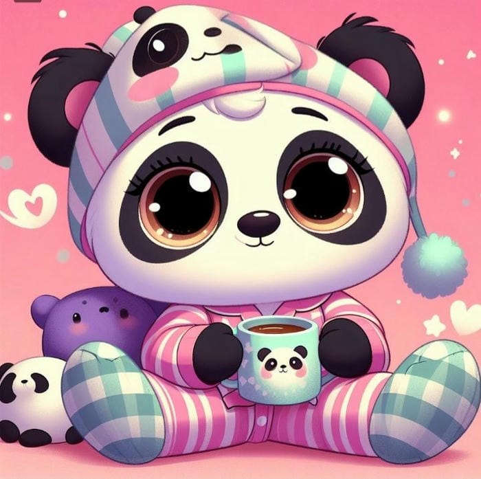 Hình avatar gấu trúc chibi cute