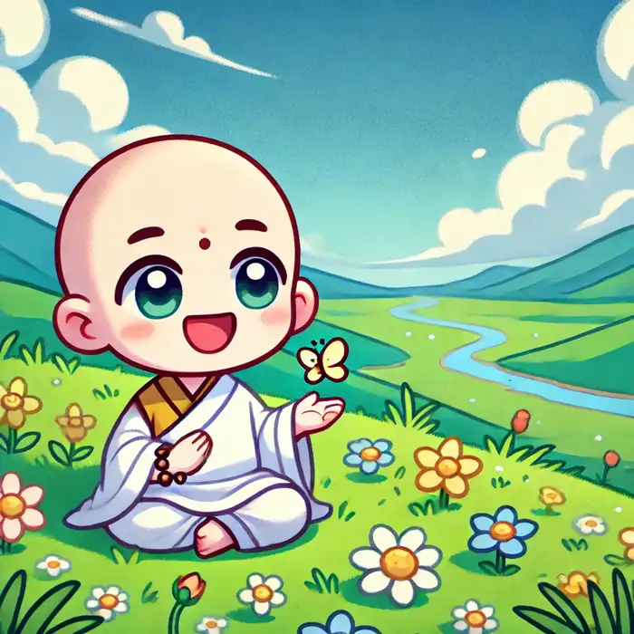 Hình chú tiểu chibi đẹp, dễ thương