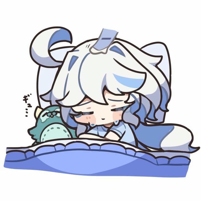 Hình vẽ chibi Furina đơn giản siêu đáng yêu