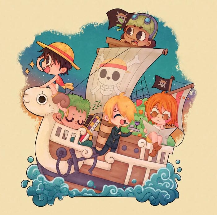 One Piece chibi siêu dễ thương