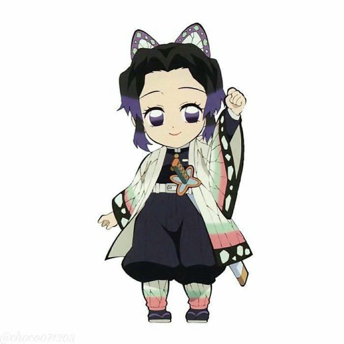 Shinobu chibi đơn giản, dễ thương