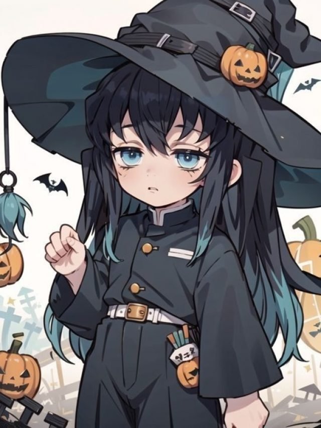 Hình ảnh chibi Muichirou trang phục halloween